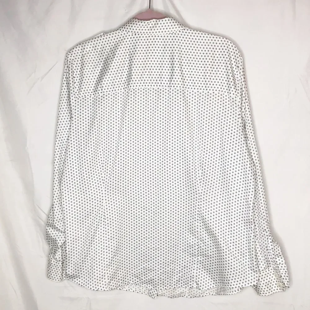 Liz Claiborne polka dot button down shirt sz1X